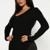 Fashion Nova Giving Me The Feels Sweater - Black