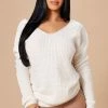 Fashion Nova Falls Favorite Girl Sweater II - Ivory Pullovers