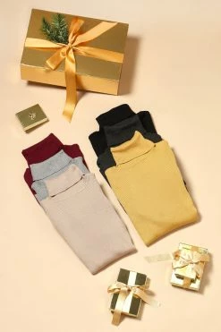 Fashion Nova Pullovers Tara Turtle Neck Sweater - Burgundy