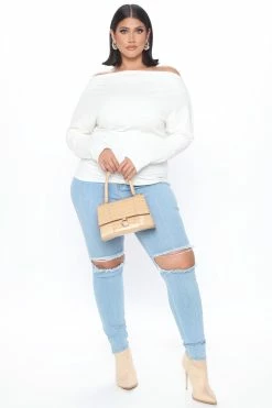 Fashion Nova Pullovers Crazed In Love Sweater - Ivory