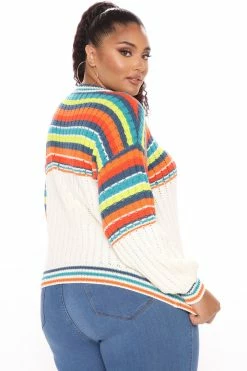 Fashion Nova Can't Wait To See You Sweater - White/combo