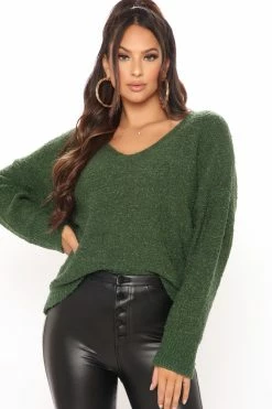 Fashion Nova Day Dreaming Of You Sweater - Hunter Pullovers