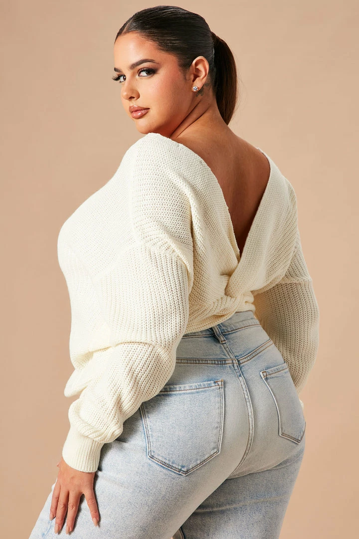 Fashion Nova Falls Favorite Girl Sweater II - Ivory Pullovers