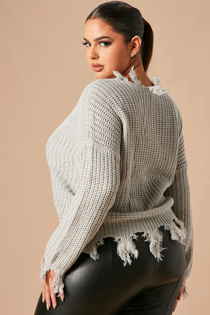 Promo π― Fashion Nova Pullovers Always Distressing Me Out Sweater - Heather Grey βοΈ 6 Fashion Nova Pullovers Always Distressing Me Out Sweater - Heather Grey