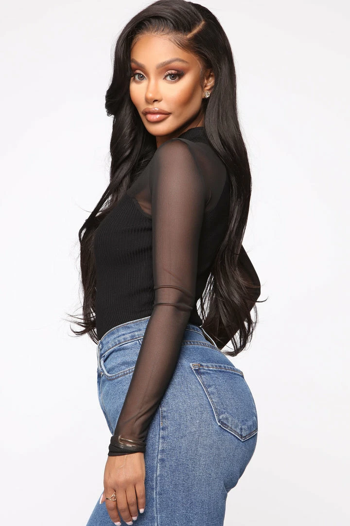 Fashion Nova Leave It To Your Imagination Sweater - Black