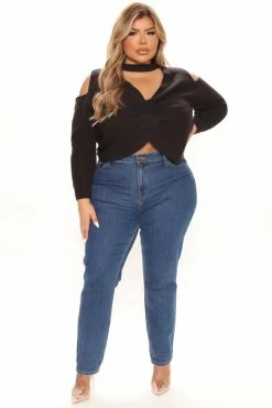 Flash Sale π Fashion Nova Knot Yours Sweater - Black Pullovers β 23 Fashion Nova Knot Yours Sweater - Black Pullovers