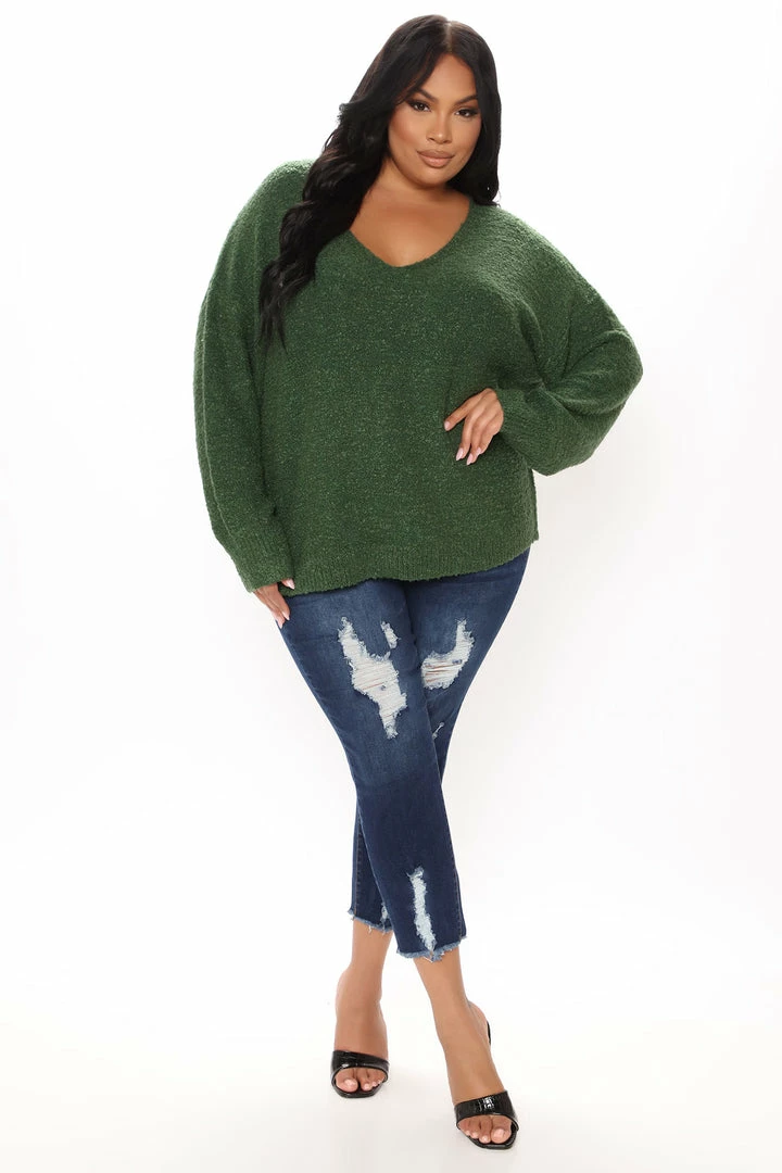Fashion Nova Day Dreaming Of You Sweater - Hunter Pullovers