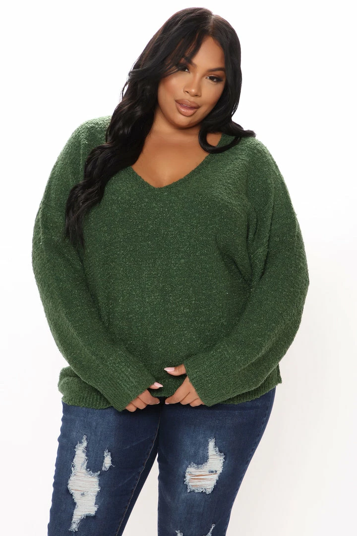 Fashion Nova Day Dreaming Of You Sweater - Hunter Pullovers