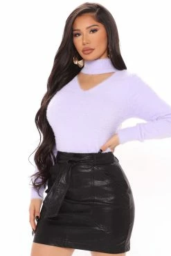 Fashion Nova Pullovers Forever Yours Sweater - Lavender
