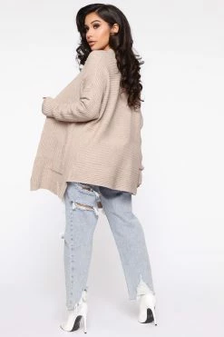Fashion Nova Cardigans House Rules Cardigan - Taupe