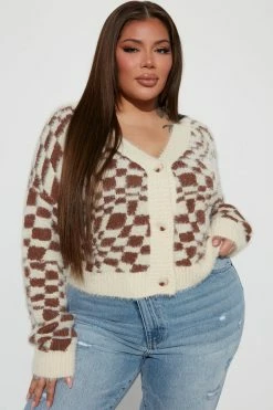 Best reviews of ๐ Fashion Nova Karma Checkered Fuzzy Knit Cardigan - Brown/combo Cardigans ๐ 9 Fashion Nova Karma Checkered Fuzzy Knit Cardigan - Brown/combo Cardigans