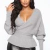Fashion Nova Pullovers Can't Get Enough Of You Sweater - Grey