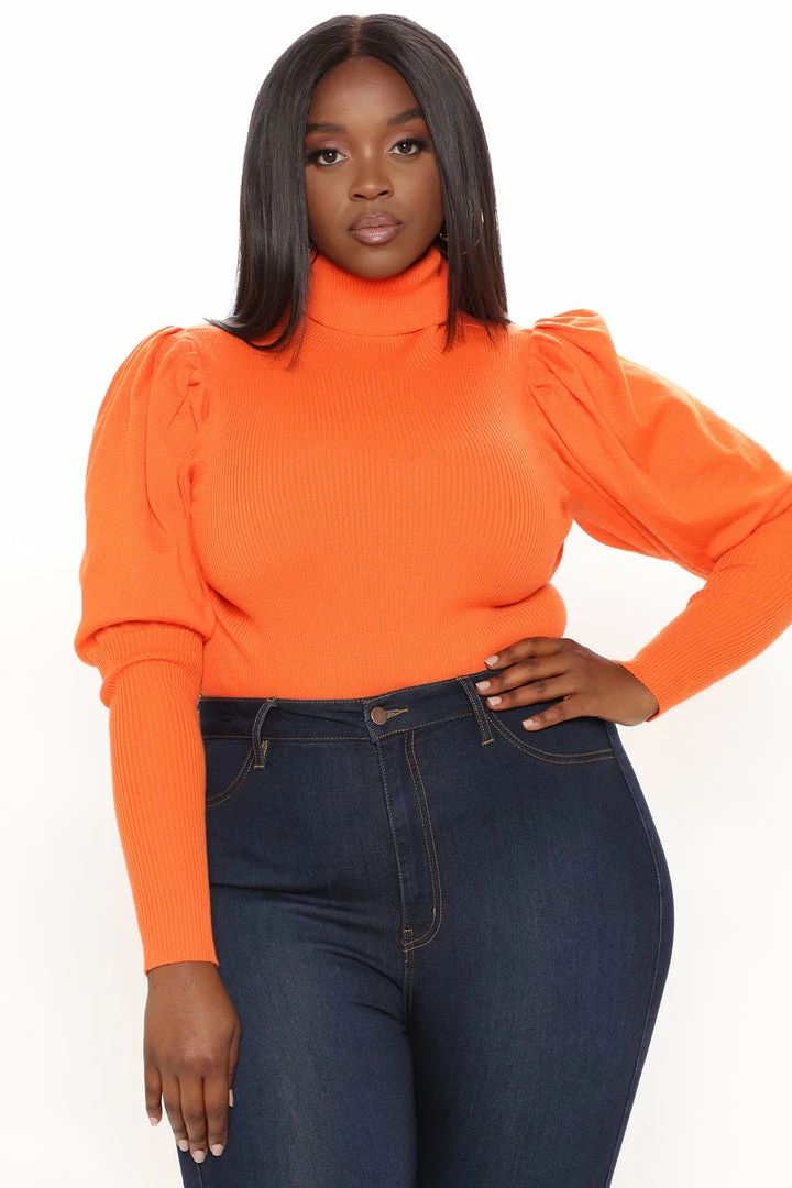 Discount π Fashion Nova Adored By You Turtleneck Sweater - Orange Pullovers π 5 Fashion Nova Adored By You Turtleneck Sweater - Orange Pullovers