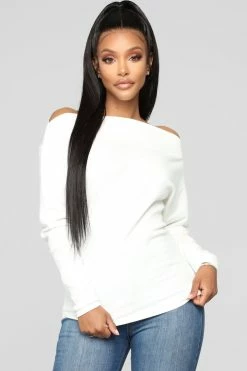 Fashion Nova Pullovers Crazed In Love Sweater - Ivory