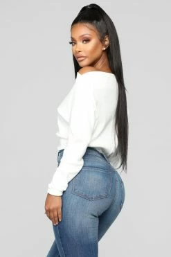 Fashion Nova Pullovers Crazed In Love Sweater - Ivory