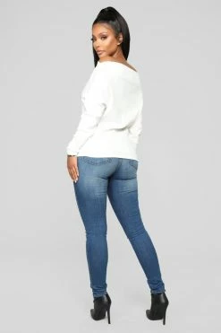 Fashion Nova Pullovers Crazed In Love Sweater - Ivory