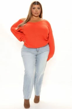 Hot Sale ✔️ Fashion Nova Falls Favorite Girl Sweater II - Orange ✔️ 17 Fashion Nova Falls Favorite Girl Sweater II - Orange