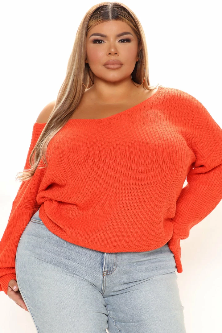 Hot Sale ✔️ Fashion Nova Falls Favorite Girl Sweater II - Orange ✔️ 7 Fashion Nova Falls Favorite Girl Sweater II - Orange