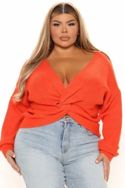 Hot Sale ✔️ Fashion Nova Falls Favorite Girl Sweater II - Orange ✔️ 16 Fashion Nova Falls Favorite Girl Sweater II - Orange