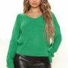 Fashion Nova Pullovers Falls Favorite Girl Sweater II - Kelly Green