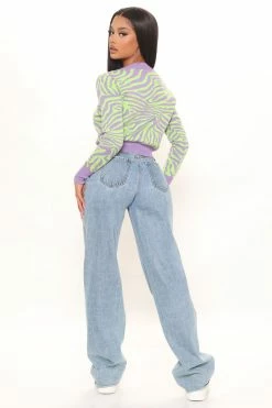 Fashion Nova Cardigans Wild Times Cardigan - Purple/combo