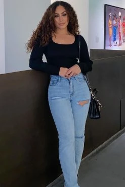 Fashion Nova Higher Love Sweater - Black