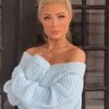 Fashion Nova I Adore You Sweater - Blue