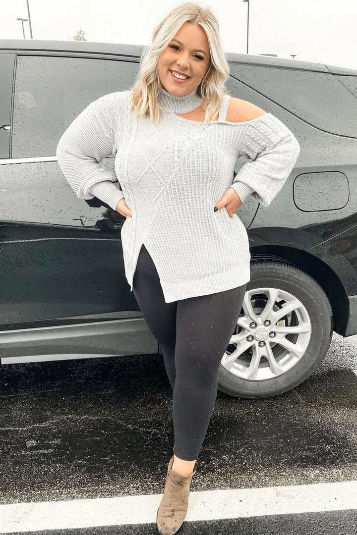 Promo π Fashion Nova Keeping Me Away From The Cold Sweater - Grey Pullovers π 6 Fashion Nova Keeping Me Away From The Cold Sweater - Grey Pullovers