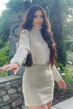 Fashion Nova Mine For The Weekend Sweater - Cream